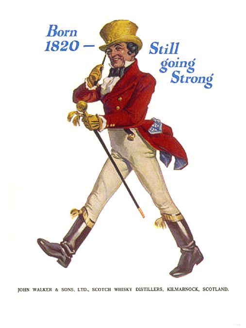 Tom Browne, the illustrator who drew the first Striding Man in 1908.