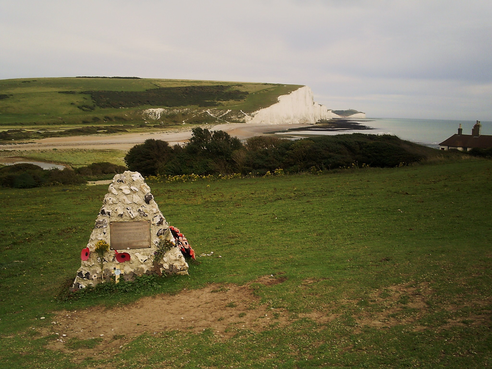 The Cuckmere Canadian WWII Memorial on Seaford Head